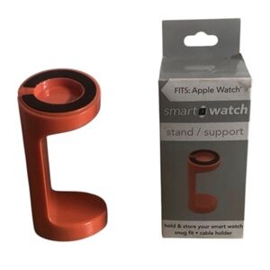 Red Orange Apple Watch Charger Stand